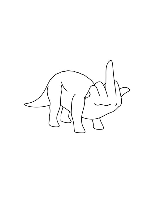 Middle Finger Dinosaurs (scroll to see all)