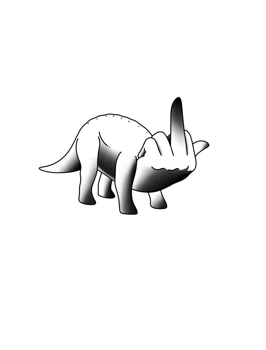 Middle Finger Dinosaurs (scroll to see all)