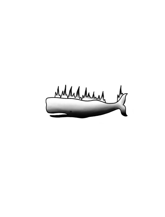 Sperm Whale on fire