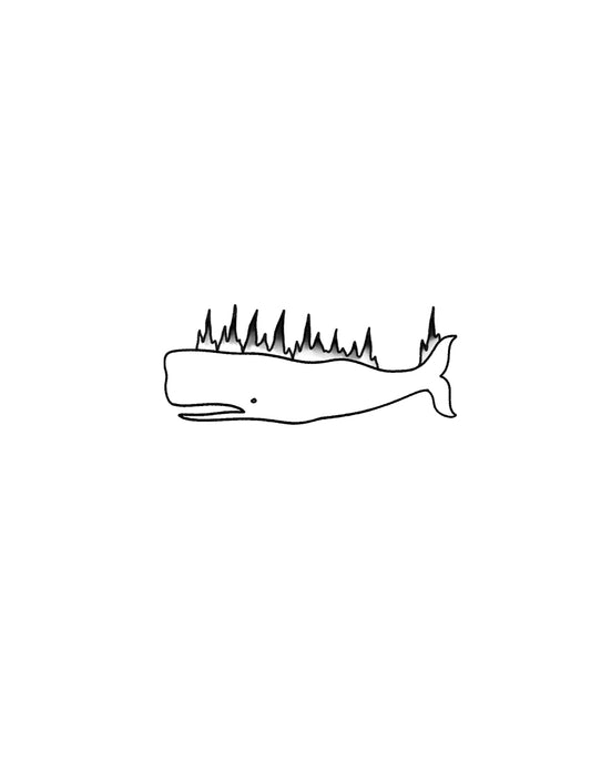 (White) Sperm Whale on fire